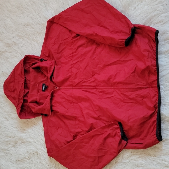 Izod Jackets & Coats Y2k Mens Izod Xfg Full Zip Packable Windbreaker With Roll Up